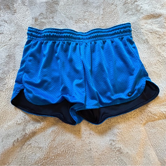 Nike Pants - Nike Dri-Fit blue running shorts drawstring Size S/M